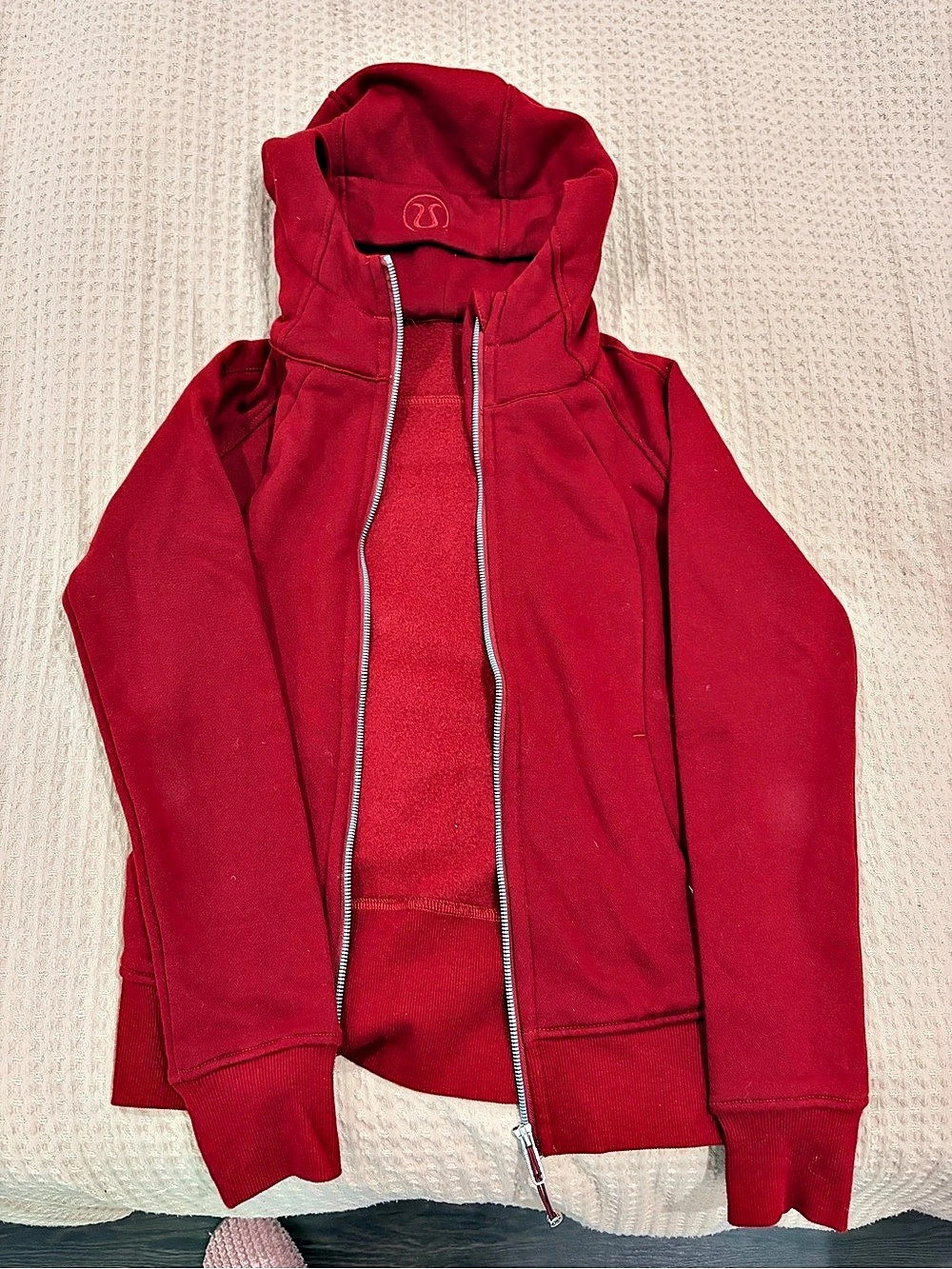 Lululemon Scuba Full-Zip Hoodie Red
